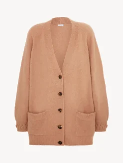 La Perla Alpaca Blend Cardigan In Camel< Loungewear