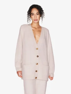 La Perla Alpaca Blend Cardigan In Powder< Loungewear