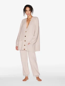 La Perla Alpaca Blend Cardigan In Powder< Loungewear