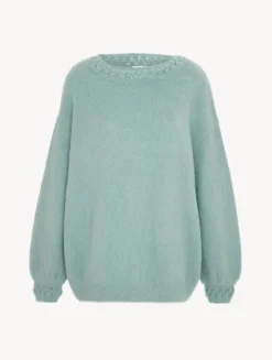 La Perla Alpaca Blend Sweater In Almond< Loungewear