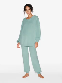La Perla Alpaca Blend Sweater In Almond< Loungewear
