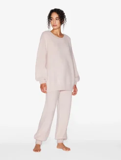 La Perla Alpaca Blend Sweater In Powder< Loungewear