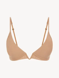 La Perla Amaretto-coloured Non-wired Padded Triangle V-bra< Padded|Push-Up