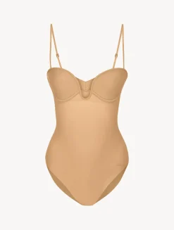 La Perla Amaretto-coloured Underwired Padded U-bra Bodysuit< Bodysuits & Bustiers|Shapewear
