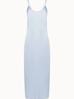 La Perla Azure Silk Long Slip< Slips & Dresses|Silk Sleepwear