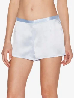 La Perla Azure Silk Pajama Shorts< Pajamas|Sleep Shorts & Trousers