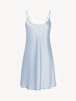 La Perla Azure Silk Short Slip< Slips & Dresses|Silk Sleepwear