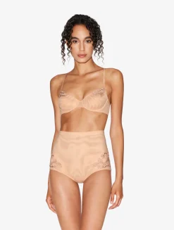 La Perla Balconette Bra In Sand Stretch Tulle< Balconette|Underwired