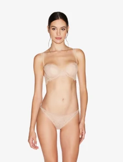 La Perla Balconette Bra With Lace In Oak Blush< Balconette|Underwired