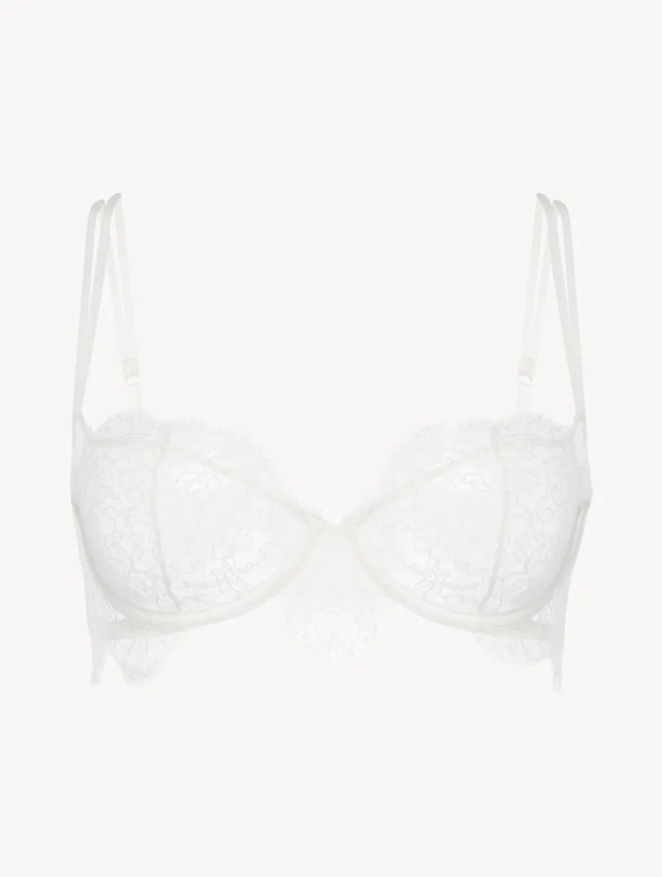La Perla Balconette Bra With Lace In Natural< Balconette|Underwired