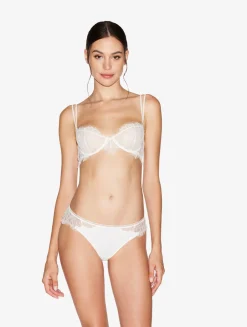 La Perla Balconette Bra With Lace In Natural< Balconette|Underwired