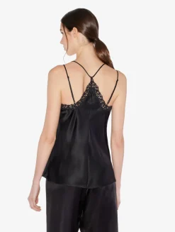 La Perla Camisole In Silk With Macramé Frastaglio< Camisoles|Pajamas