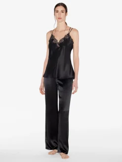 La Perla Camisole In Silk With Macramé Frastaglio< Camisoles|Pajamas