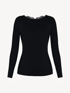 La Perla Cotton Long-sleeved Top< Camisoles|Pajamas