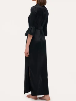 La Perla Long Silk Belted Robe< Robes|Silk Sleepwear