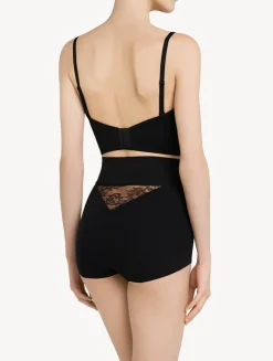 La Perla Lycra Control Fit High-waist Briefs With Chantilly Lace< High-Waist|Shapewear