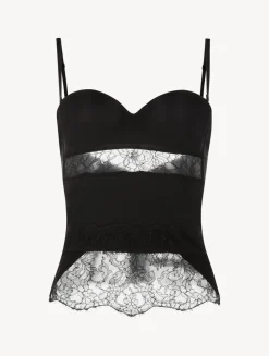 La Perla Lycra Corset With Chantilly Lace< Bodysuits & Bustiers|Shapewear