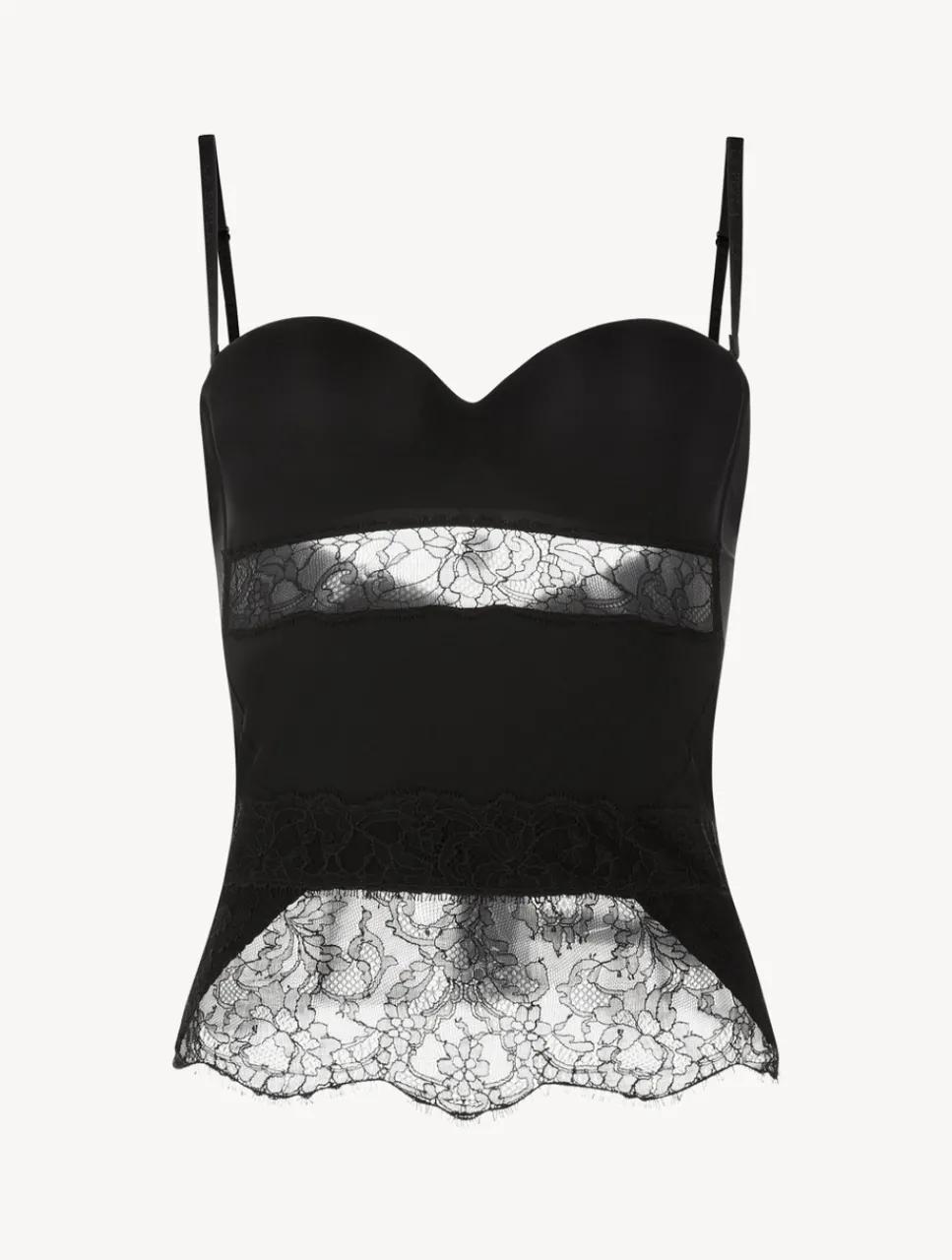 La Perla Lycra Corset With Chantilly Lace< Bodysuits & Bustiers|Shapewear