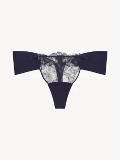 La Perla Lycra Thong With Chantilly Lace< G String & Thong|Shapewear