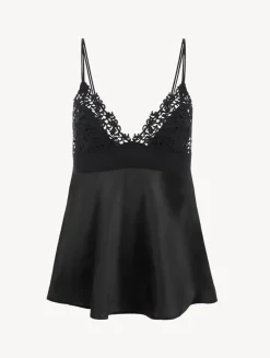 La Perla Silk Camisole With Macrame Frastaglio< Camisoles|Pajamas