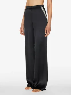 La Perla Silk Long Pajamas With Frastaglio< Pajamas|Silk Sleepwear