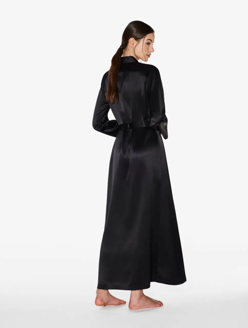 La Perla Silk Long Robe< Robes|Silk Sleepwear