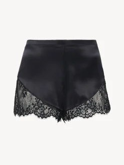 La Perla Silk Pajama Shorts With Leavers Lace Trim< Pajamas|Sleep Shorts & Trousers