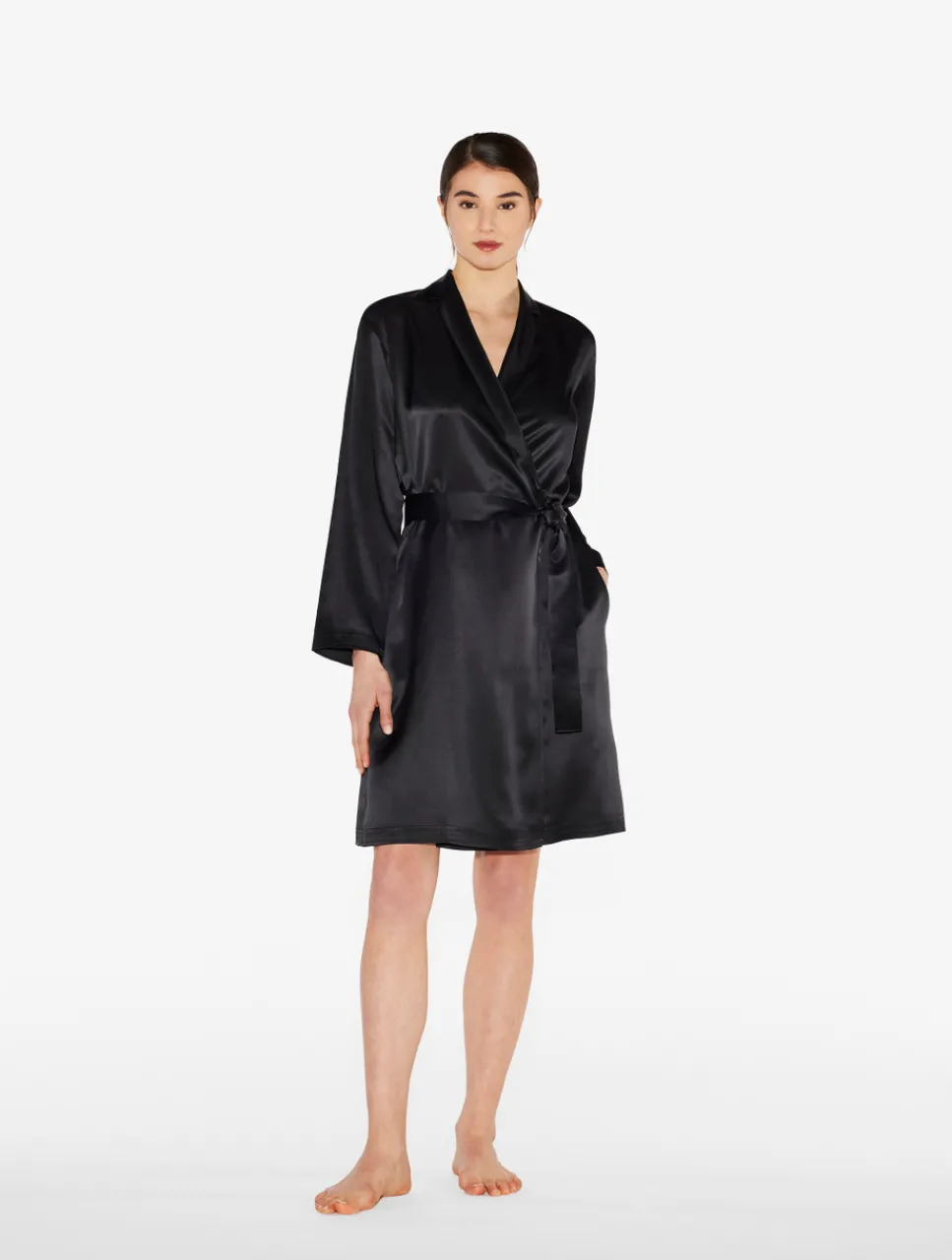 La Perla Silk Short Robe< Robes|Silk Sleepwear