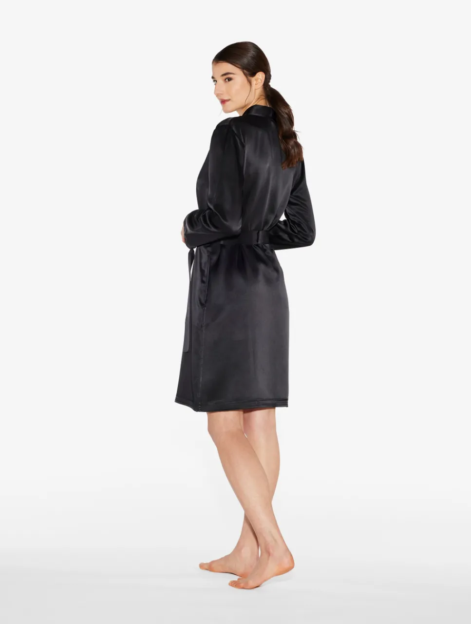 La Perla Silk Short Robe< Robes|Silk Sleepwear
