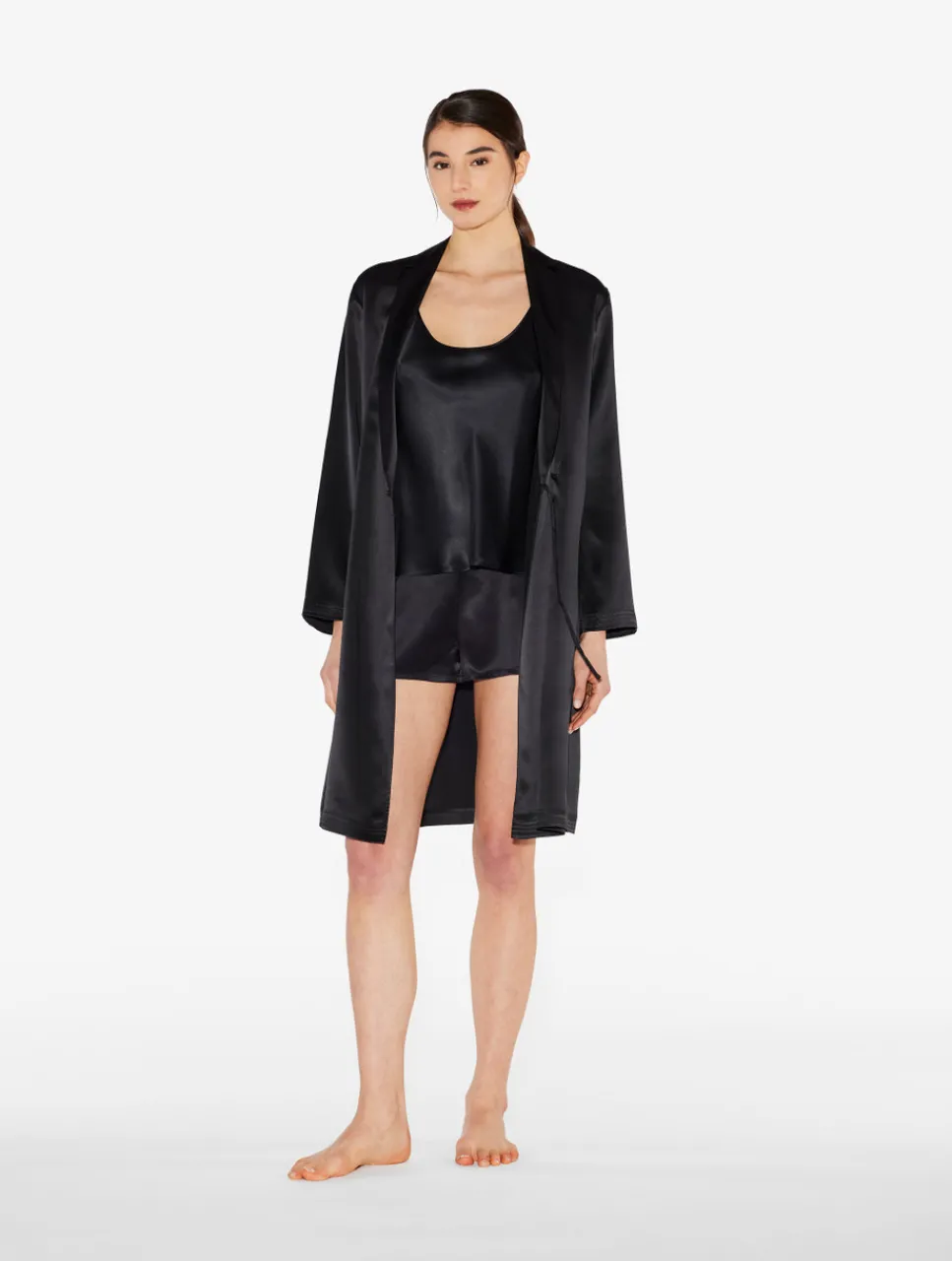 La Perla Silk Short Robe< Robes|Silk Sleepwear
