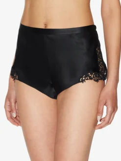 La Perla Silk Sleep Shorts With Macramé Frastaglio< Pajamas|Sleep Shorts & Trousers