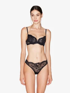 La Perla Stretch Leavers Lace And Tulle Brazilian Briefs< Brazilian