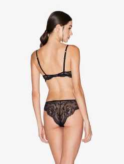 La Perla Stretch Leavers Lace And Tulle Brazilian Briefs< Brazilian