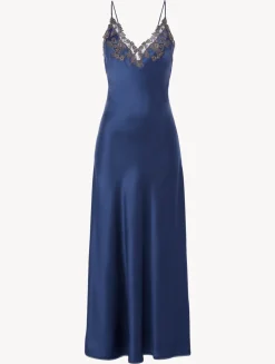 La Perla Long Nightgown With Frastaglio< Slips & Dresses|Silk Sleepwear
