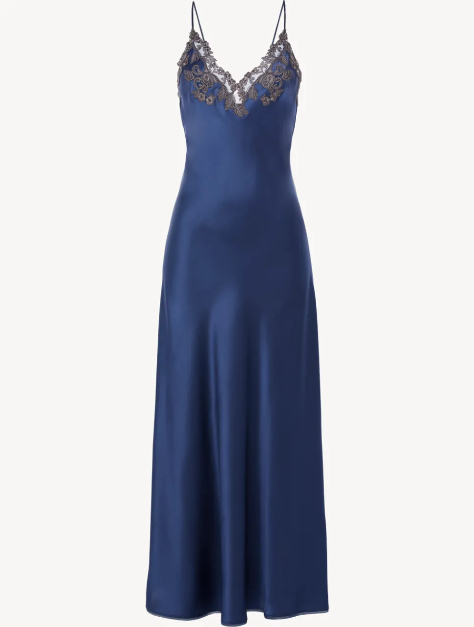 La Perla Long Nightgown With Frastaglio< Slips & Dresses|Silk Sleepwear