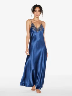 La Perla Long Nightgown With Frastaglio< Slips & Dresses|Silk Sleepwear