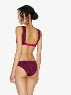 La Perla Bralette Bikini Top In Red And Blue< Bikinis