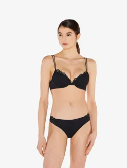 La Perla Brazilian Brief In Lycra With Macrame< Brazilian