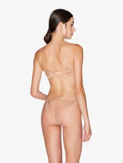 La Perla Brazilian Briefs In Sand Stretch Tulle< Brazilian|Shapewear