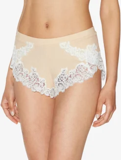 La Perla Cashmere Blend Ribbed Sleep Shorts In Halo With Frastaglio< Pajamas|Loungewear