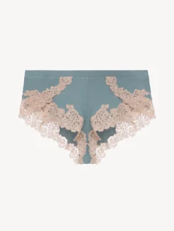 La Perla Cashmere Blend Ribbed Sleep Shorts In Sleepy Dream With Frastaglio< Pajamas|Loungewear