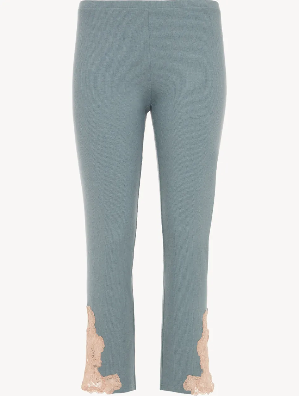 La Perla Cashmere Blend Ribbed Trousers In Sleepy Dream With Frastaglio< Pajamas|Loungewear