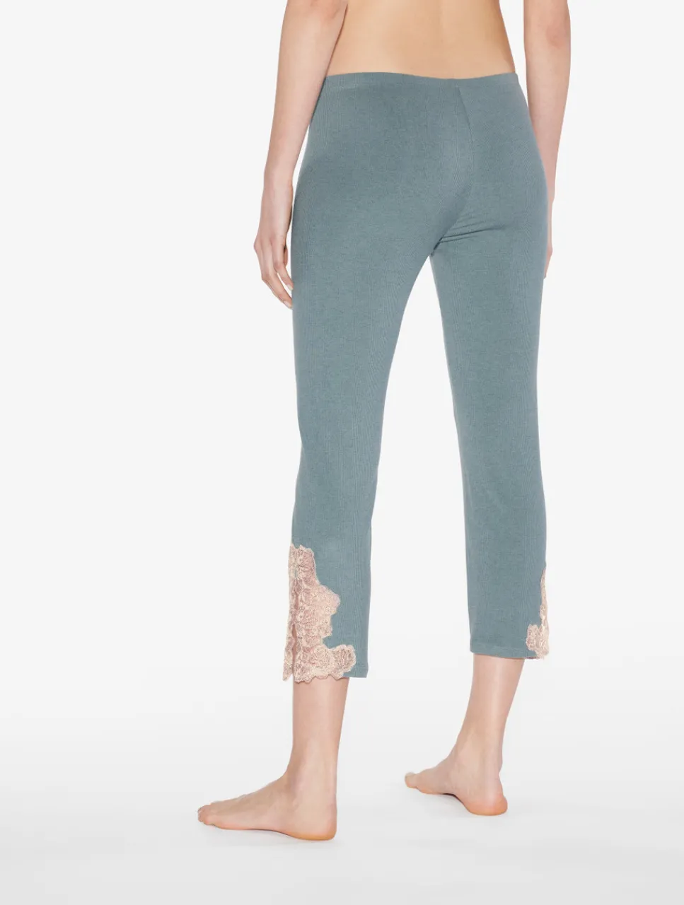 La Perla Cashmere Blend Ribbed Trousers In Sleepy Dream With Frastaglio< Pajamas|Loungewear