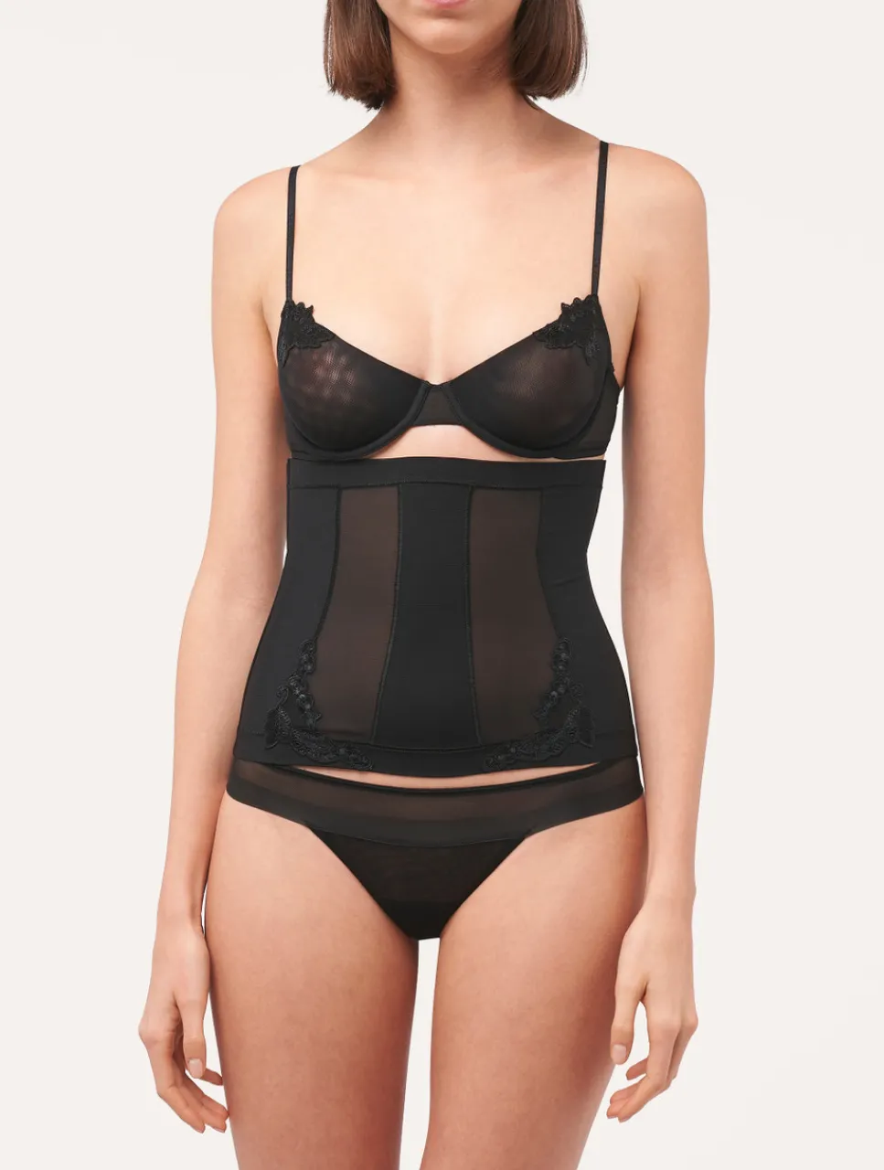 La Perla Corset In Stretch Tulle< Bodysuits & Bustiers|Shapewear