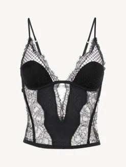 La Perla Corset With Leavers Lace< Bodysuits & Bustiers