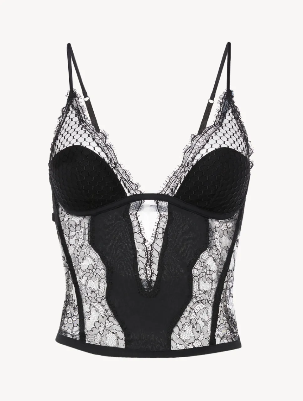 La Perla Corset With Leavers Lace< Bodysuits & Bustiers