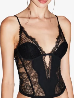La Perla Corset With Leavers Lace< Bodysuits & Bustiers