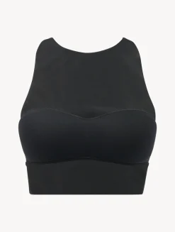 La Perla Crop Top In Stretch Tulle< Bralette|Padded