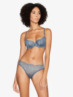 La Perla Dark Lace Balconette Bra< Balconette|Underwired