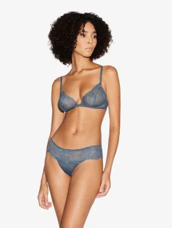 La Perla Dark Lace Non-wired Bra< Triangle|Wireless